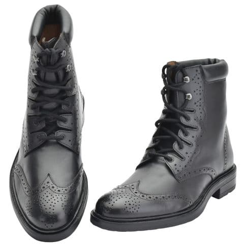 100% Leather Ghillie Boots Scottish Design - Men and Women - Kilt Shoe - Scottish Heritage Gift