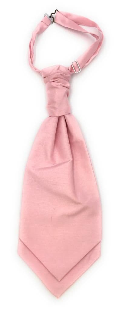 100% Polyester Pink Men Ruche Tie