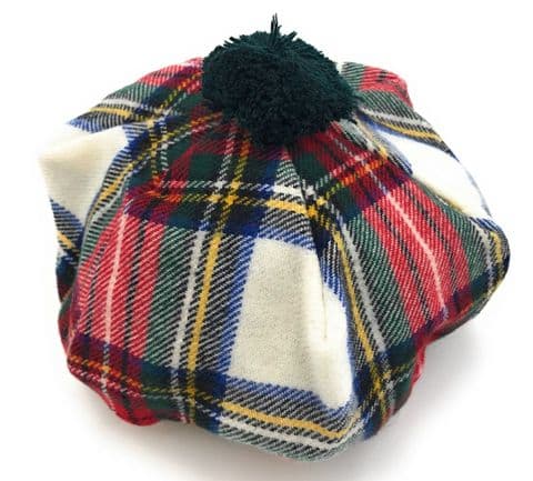 100% Wool Ladies Stewart Dress One Size Tam - Made in Scotland