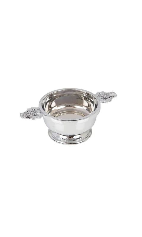 2.5" Thistle Chrome Plated Quaich QA2TH