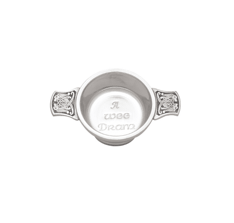 2.5" Wee Dram Pewter Quaich QA2WD
