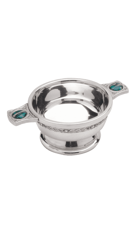 3" Heathergems Pewter Quaich QA3H