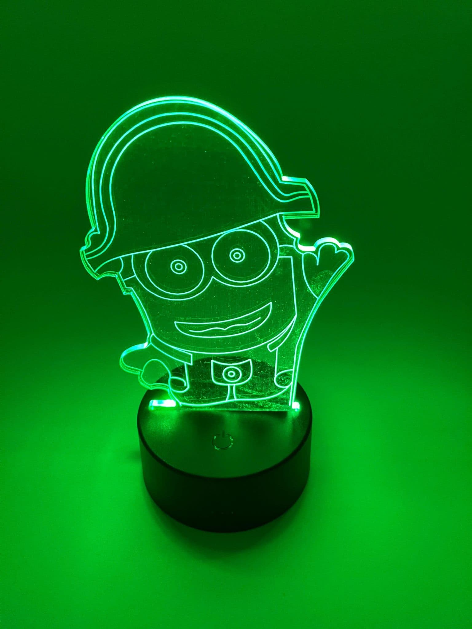 3D Minion Creative Night Light 7 Colour Changing Touch Table Lamp Gift