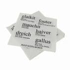 3ply Paper Soft Napkins - 33x33cm - Auld Scots Words - Pack of 240 - Scottish Gift in Burns Night