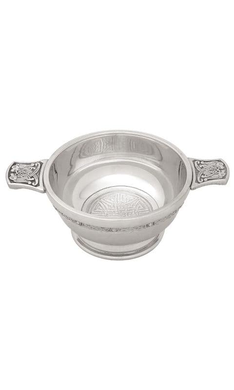 4" Celtic Knot Pewter Quaich QA4C