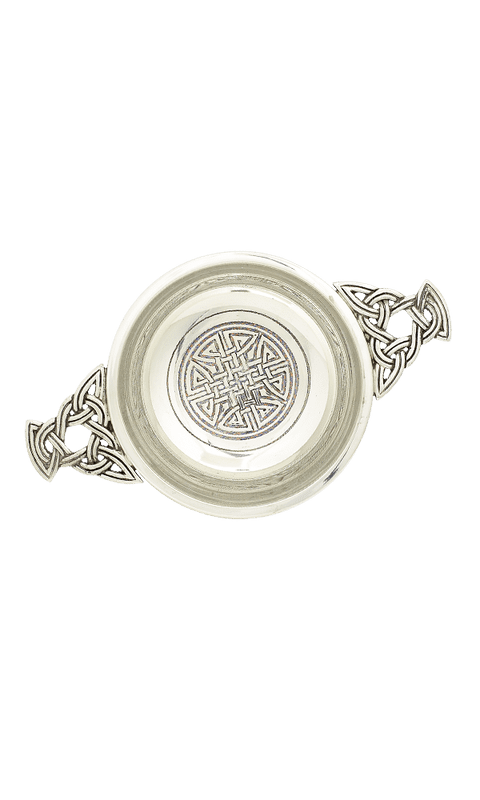 4" Celtic Weave Pewter Quaich QA40C
