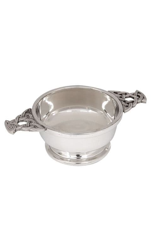 4" Plain Pewter Quaich QA4B