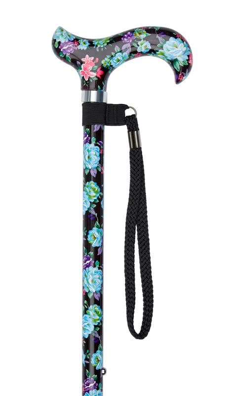 Adjustable Stick With Patterned Handle - Lightweight & Strong, Height Adjustable (30"-39"), 113kg