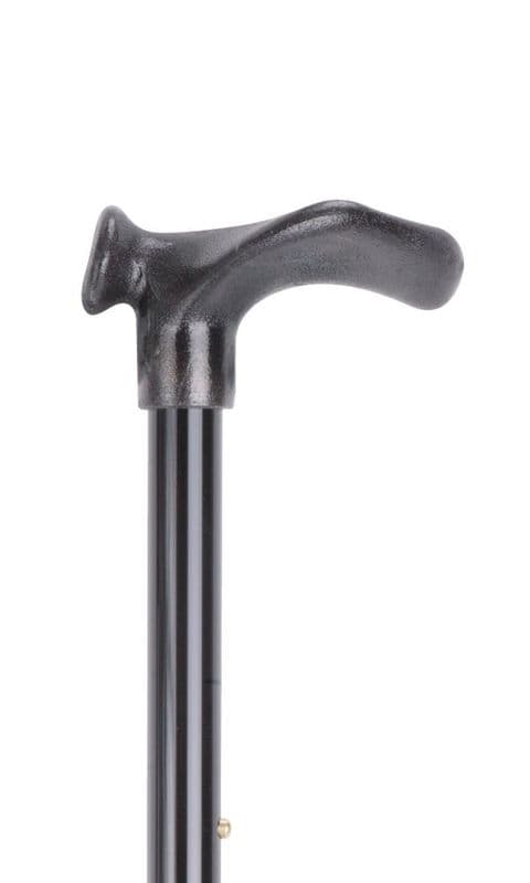 Anatomical Handle Adjustable Stick - Left & Right Hand Options, Aluminium Shaft, 26.5"-35.5" Height