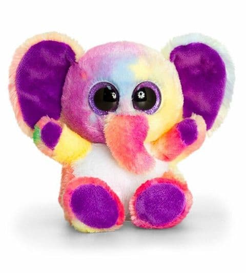 Animotsu 15cm Elephant Kids/Children Animal Soft Plush Stuffed Toy Rainbow