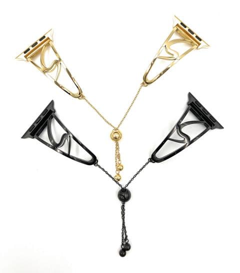 Apple Watch compatible Strap Stainless Steel Spiral Bracelet Slide Clasp Series 4 3 2 1