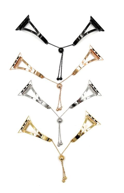 Apple Watch compatible Strap Stainless Steel Triangle Bracelet Slide Clasp Series 4 3 2 1