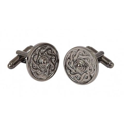 Black Chrome Celtic Cufflinks KCL9B