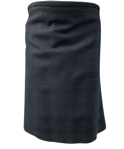 Black Island Tartan 5 Yard Kilt 100% Wool Made in Scotland