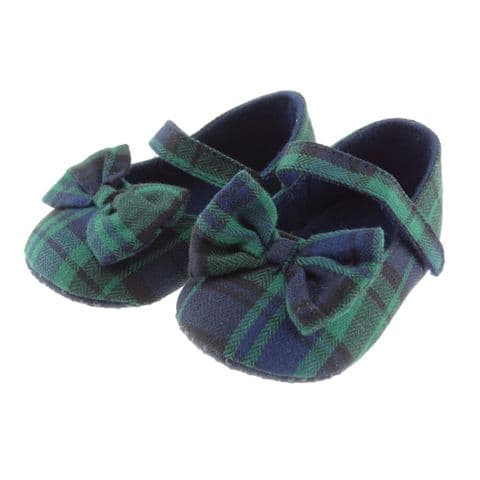 Black Watch Baby Shoe - Soft, Ages 0-24 Months- Bootee Gift Boys and Girls