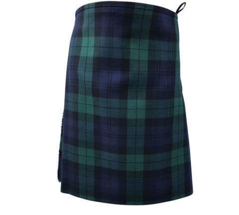 Black Watch Modern Tartan 5 Yard Kilt 100% Wool Made in Scotland