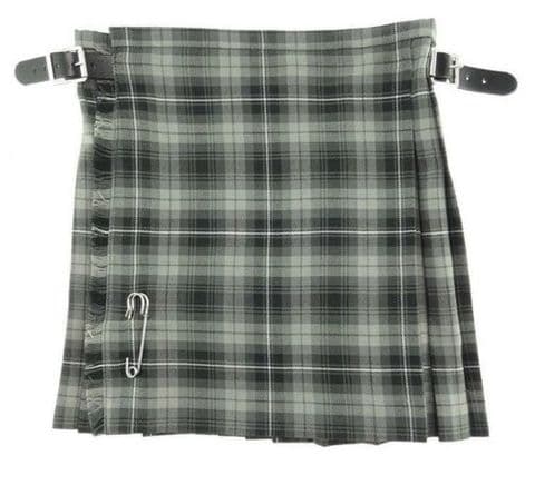 Boy's Poly Viscose KIlt in Grey Tartan Brand New