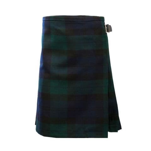 BOYS DELUXE POLYVISCOSE KILT BLACK WATCH HERITAGE OF SCOTLAND