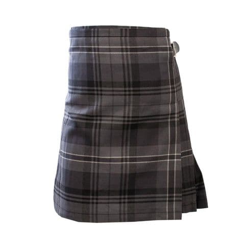 BOYS DELUXE POLYVISCOSE KILT HAMILTON GREY HERITAGE OF SCOTLAND
