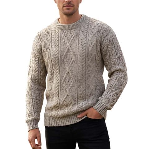 British Wool Round Crew Neck Jumper | Skiddaw - Made in UK | Long sleeve Sweater | Christmas gift