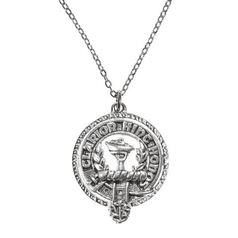 Buchanan Clan Pendant | Pure Pewter Metal | Gift Presentation | 18" chain | Premium Elegant Necklace