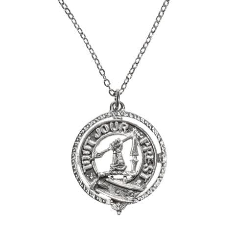 Carmichael Clan Pendant | Pure Pewter Metal | Gift Presentation | 18" chain | Elegant Necklace