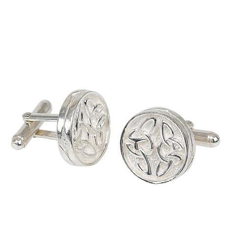 Celtic Knot Sterling Silver Cufflinks – Luxury Design, Gift Boxed, 3 Scottish Styles - CCL2