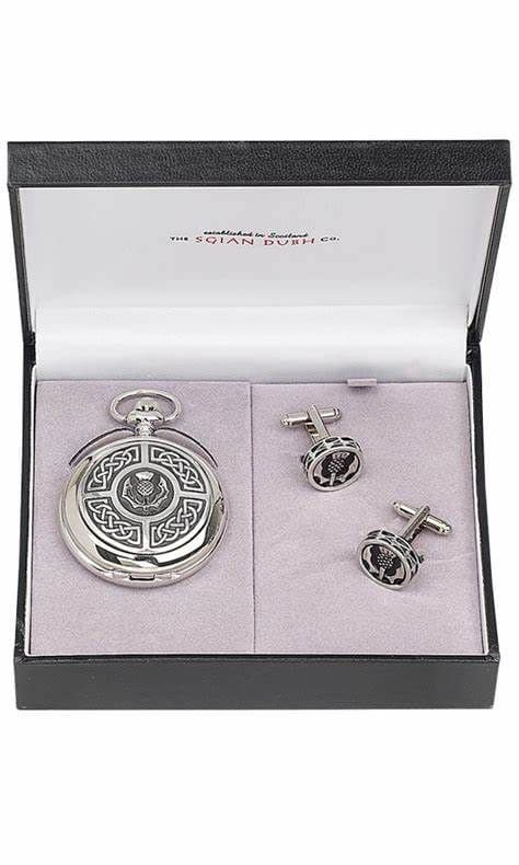 Celtic & Thistle 2 Piece Mechanical Watch Gift Set PWS203M