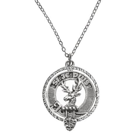 Colquhoun Clan Pendant | Pure Pewter Metal | Gift Presentation | 18" chain | Elegant Necklace
