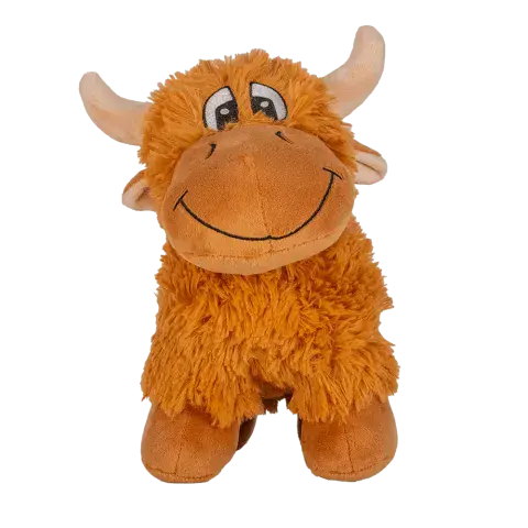 Comical Highland Cow Plush Toy 24cm – Funny Scottish Highland Coo Soft Toy & Gift