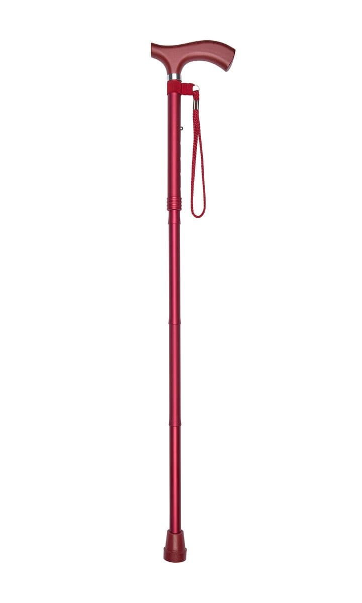 Crutch Handle Folding Stick - Adjustable Lightweight Aluminum Walking ...