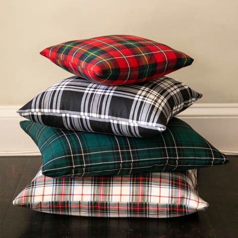 Custom Made Reiver Lightweight Cushion Cover - Scottish Home Decor, 100% Wool - Tartan Name T - Z