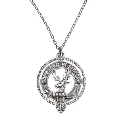 Davidson (of Tulloch) Clan Pendant | Pure Pewter Metal | Gift Presentation | 18" chain | Premium