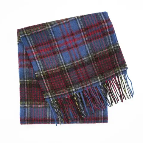 Edinburgh 100% Lambswool Scarf - Anderson Modern Tartan - Luxury Soft - Excellent Size