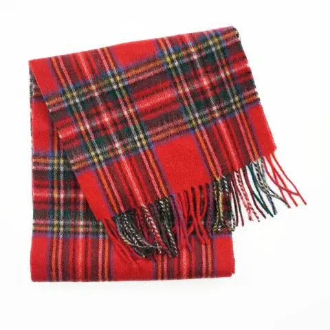 Edinburgh 100% Lambswool Scarf - Royal Stewart Tartan - Luxury Soft - Excellent Size