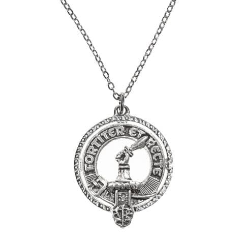 Elliot Clan Pendant | Pure Pewter Metal | Gift Presentation | 18" chain | Premium Elegant Necklace