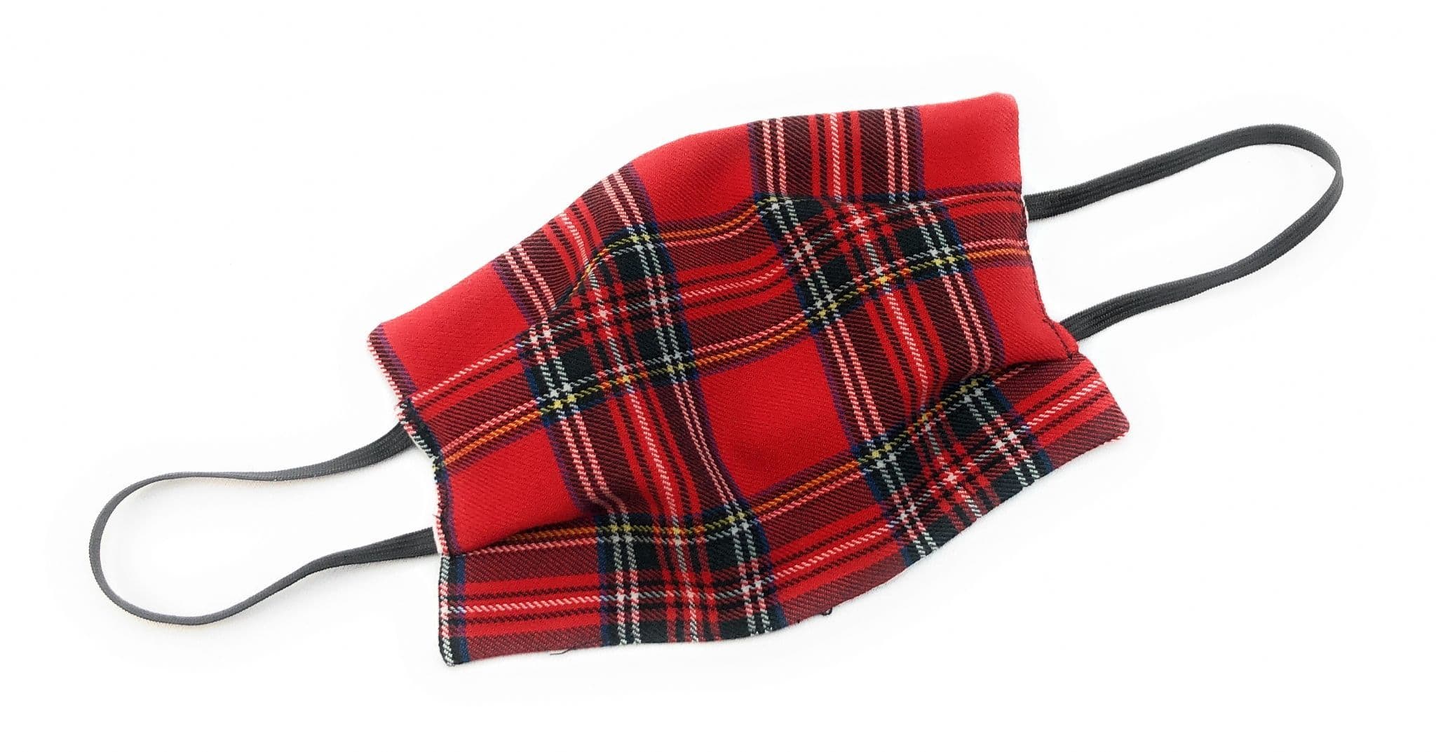 Face Mask Scottish Royal Stewart Tartan Handmade in Scotland Cotton New