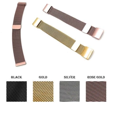 Fitbit Blaze Compatible Stainless Steel Milanese Magnetic Wristband Strap- Multiple Colors Available