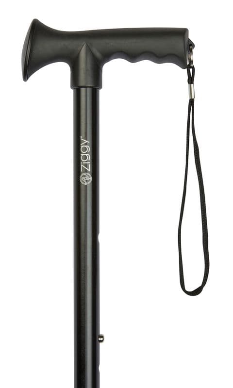 Gel Grip Handle Adjustable Walking Stick -Lightweight, Height Adjustable, Various Colors & Patterns