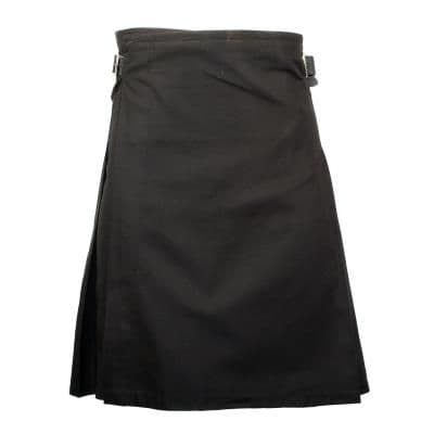 GENTS LIGHTWEIGHT PARTY KILT BLACK