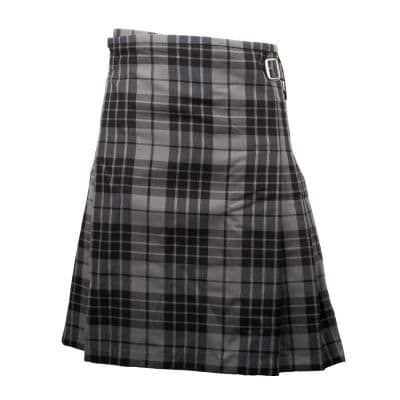 GENTS LIGHTWEIGHT PARTY KILT GREY Black