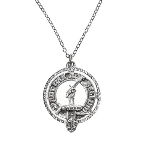Gunn Clan Pendant | Pure Pewter Metal | Gift Presentation | 18" chain | Premium Elegant Necklace
