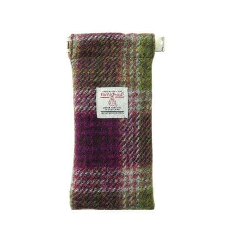 Harris Tweed Glasses Case in Heather Check LB2109-COL125