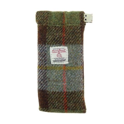 Harris Tweed MacLeod Tartan Glasses Case - Scottish Heritage Accessory for Men & Women