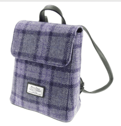 Mini Backpack with Baird Check Harris Tweed®