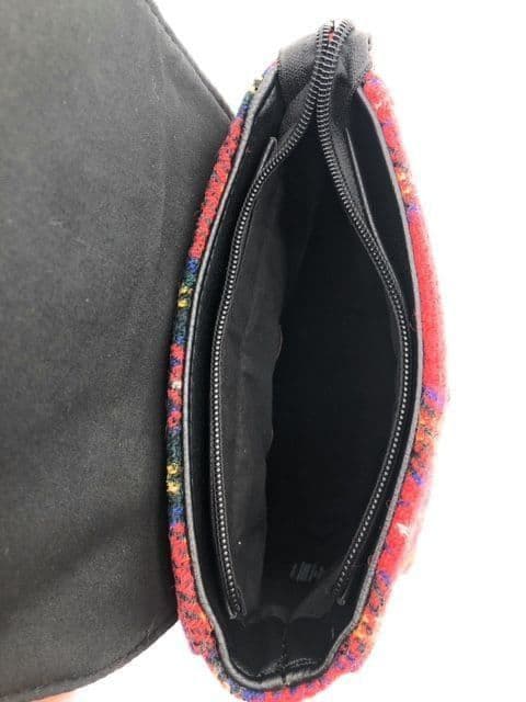 Mini Backpack with Blue/Brown Check Harris Tweed®