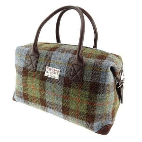 Harris Tweed Overnight Travel Bag in MacLeod Tartan LB1006-COL 15 - Unisex Gift