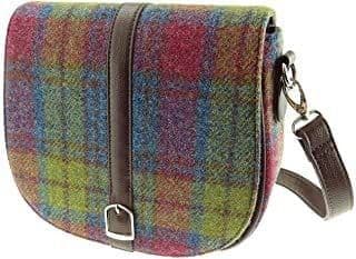 Harris Tweed Shoulder Bag in Multi Colour Tartan LB1000-COL46