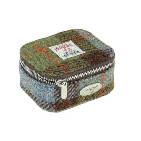HARRIS TWEED SHUNA JEWELLERY BOX - MACLEOD TARTAN