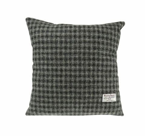 Harris Tweed Square Cushion in Grey Dogtooth LB4002-COL61